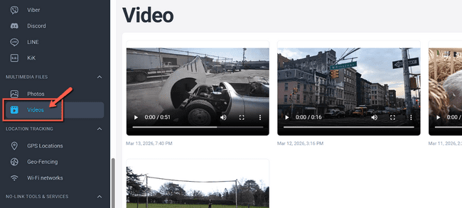 mSpy TikTok chats and media view