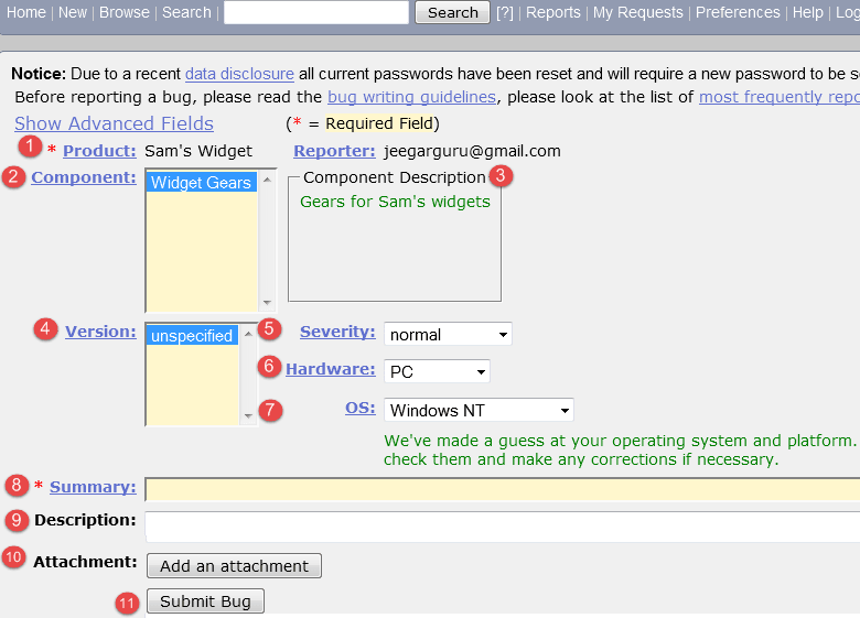 Bugzilla Reports And Charts