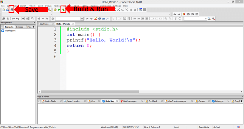 C Hello World Example Your First Program C Hello World Example Your First Program