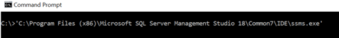 SQL Server Management Studio
