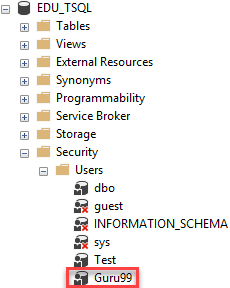 Create User in SQL Server Management Studio