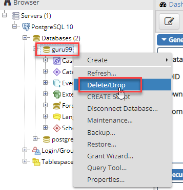 Postgresql Drop/Delete Database: Psql Command Example