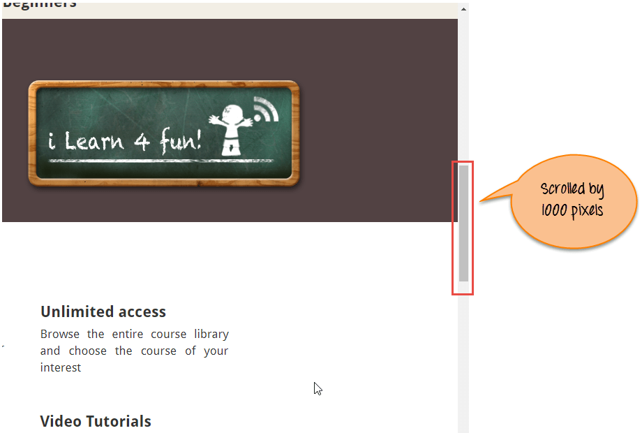 How to Scroll Down or UP Page in Selenium Webdriver How To Scroll Down Or Up Page In Selenium Webdriver