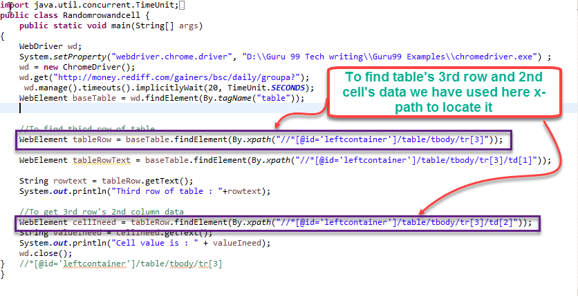 How to handle Dynamic Web Tables Using Selenium WebDriver