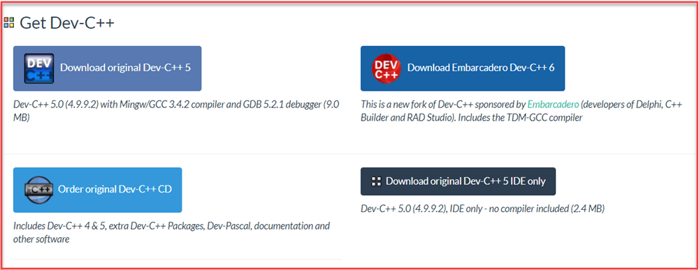 Dev-C++ download