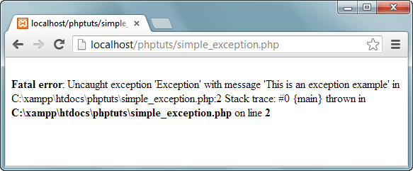 Exception handling in PHP: Part 1