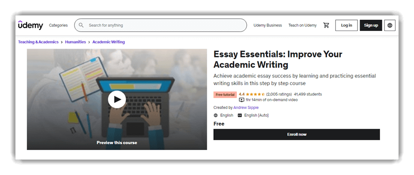 article writing course Essay Essentials: Improve Your Academic Writing
