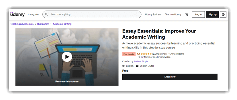 free courses on essay writing