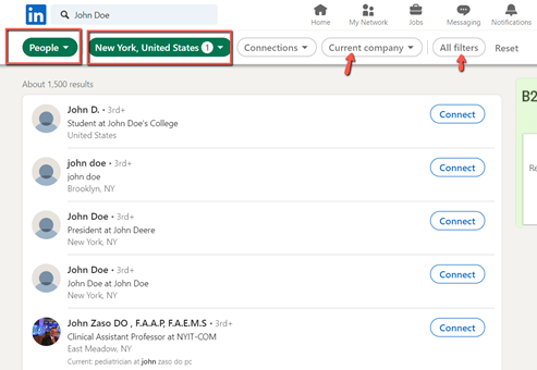 Use LinkedIn to Find a Person by Name