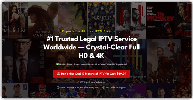 4K na ลผywo IPTV