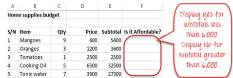 Logical functions (operators) and conditions in Excel