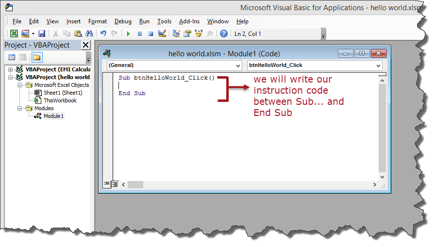 How to Create Visual Basic for Applications (VBA) in Excel ...