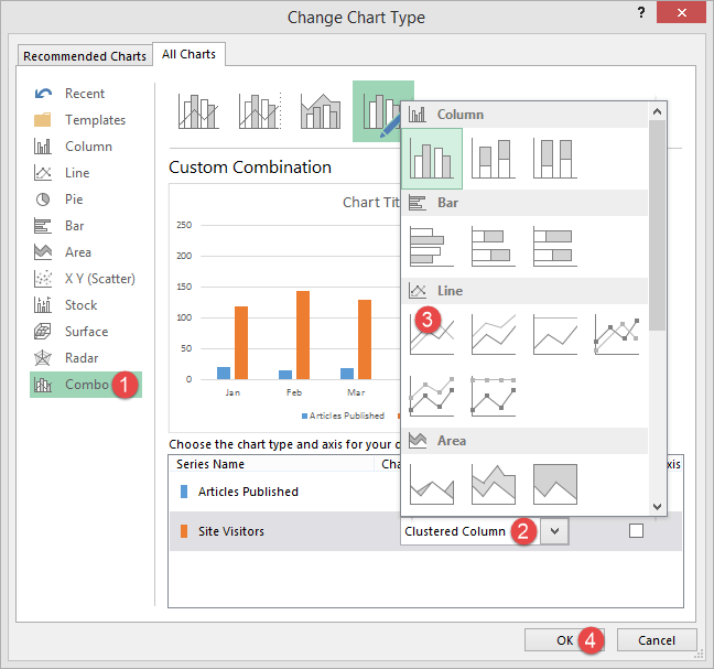 Advanced Charts Excel 2010