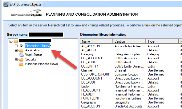 sap business planning consolidation Creating Dimensions