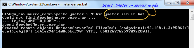 Bat Server. Server bat