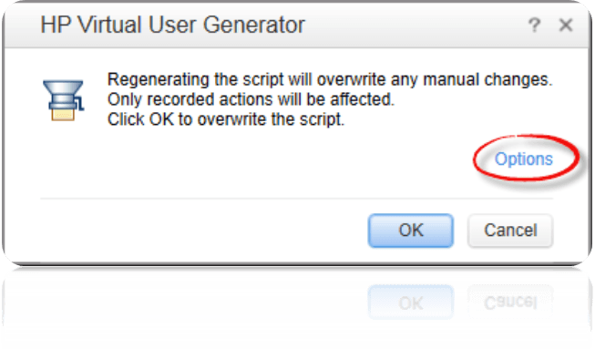 Use of Re-Generate Script