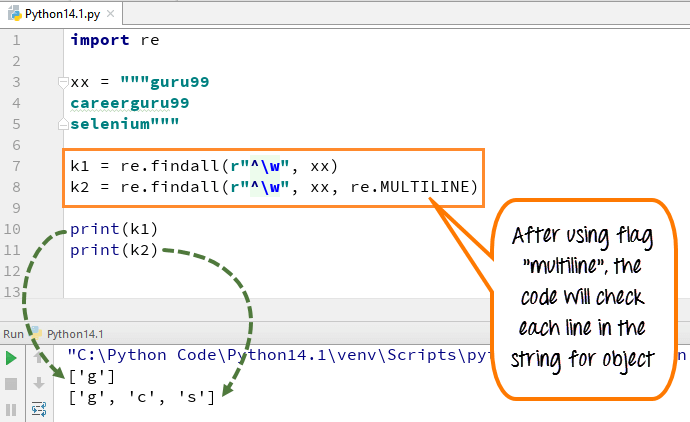 python assignment regexp