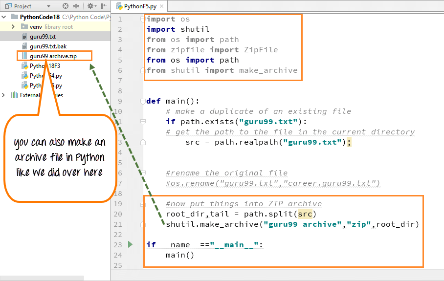 write zip file python