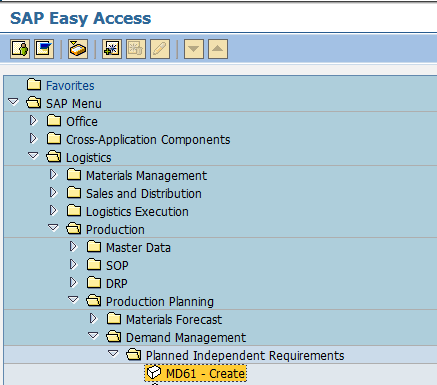 How to Create Inactive Version of Independent Requirement in SAP