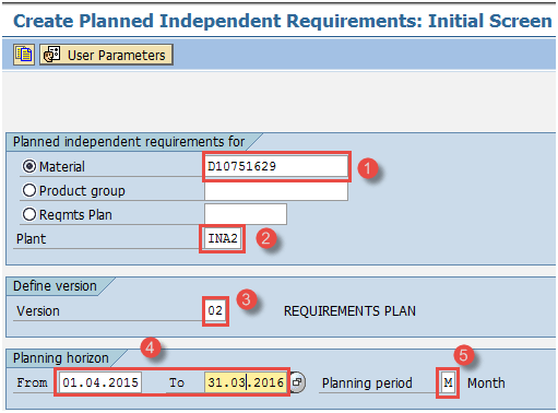 How to Create Inactive Version of Independent Requirement in SAP