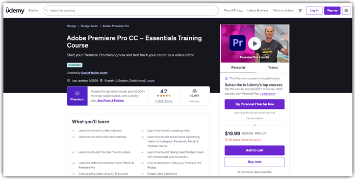 Adobe Premiere Pro CC Essentials Training
