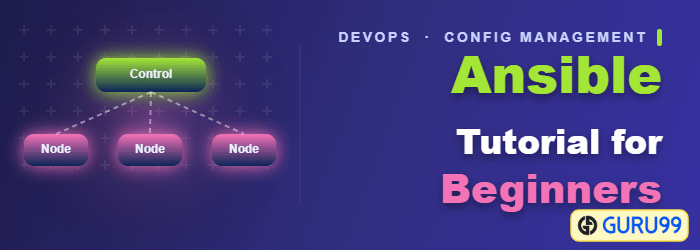 Ansible tutorial for beginners covering installation, ad-hoc commands, playbooks, roles, and templates
