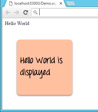NET Tutorial Hello World in 5 minutes
