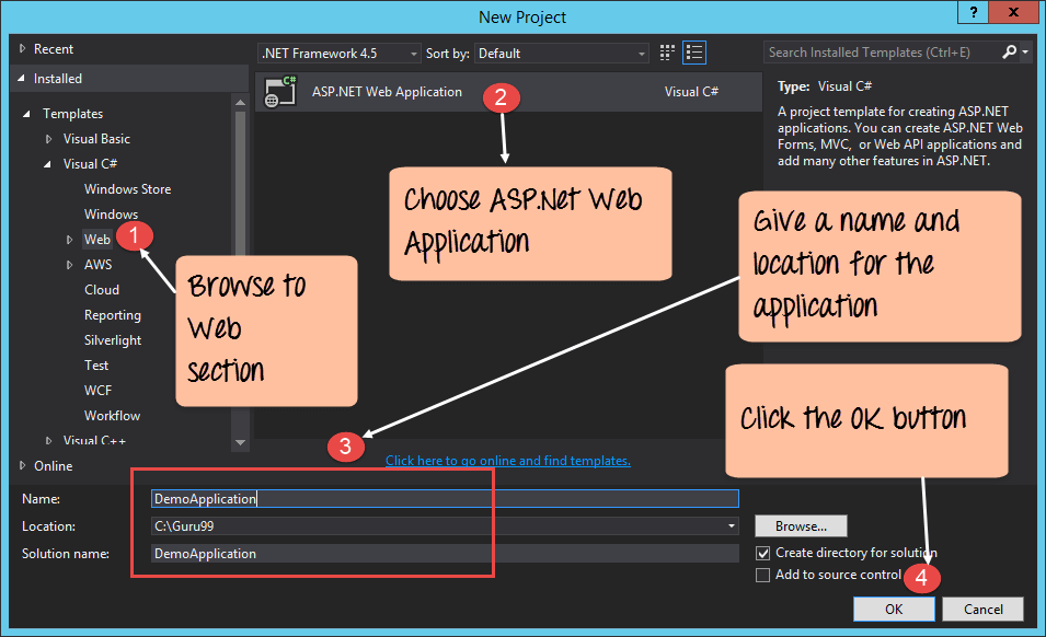NET Tutorial Hello World in 5 minutes