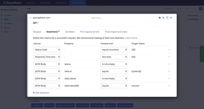 BlazeMeter API Testing & Monitoring