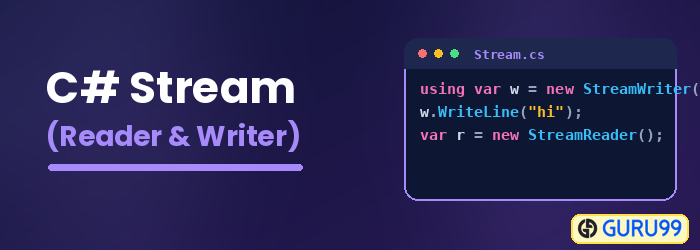 C# Stream Reader and Writer