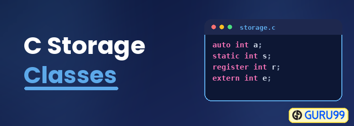 Storage Classes in C