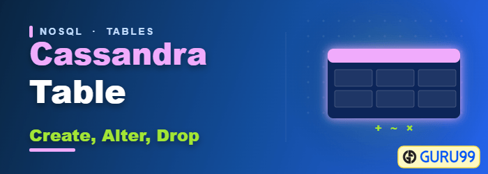 Cassandra Table Create Alter Drop