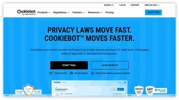 Cookiebot โดย Usercentrics