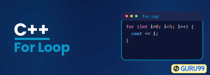 C++ पाश के लिए