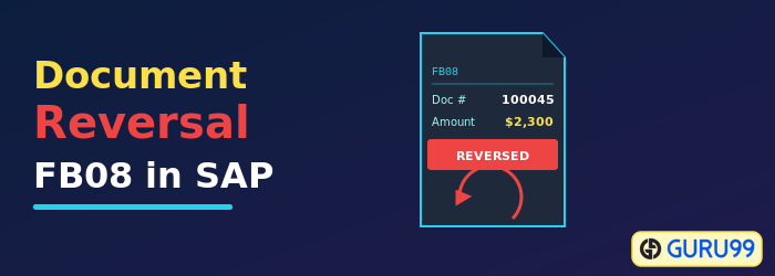 dokumentum Reversal FB08 be SAP