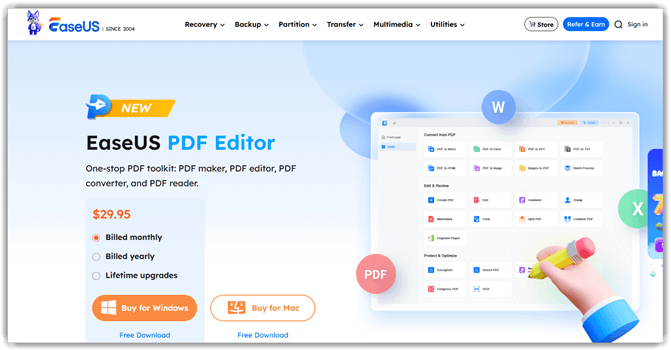 PDF-редактор EaseUS