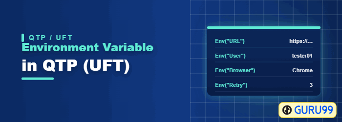 Built-in and user-defined environment variables in QTP and UFT One