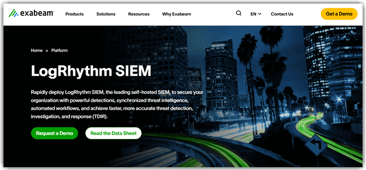 Exabeam LogRhythm SIEM