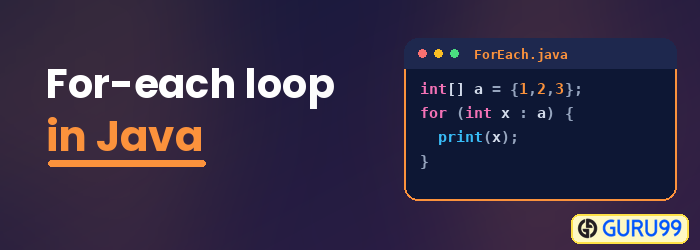 For-each loop in Java
