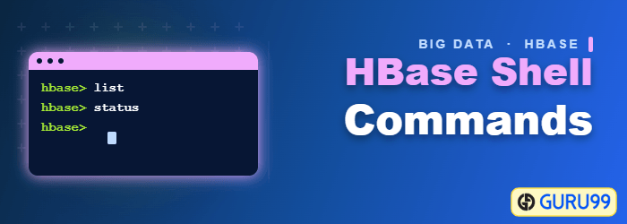 HBase shell commands with examples for tables, data, and cluster replication