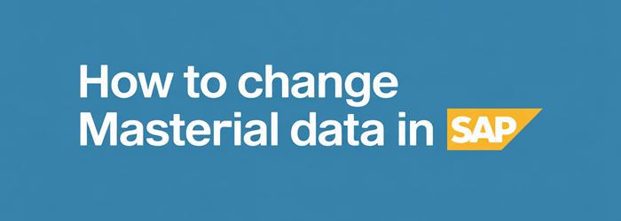 How to Change Material Master Data MM02 MM03 in SAP