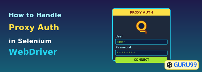 Handle Proxy Authentication in Selenium WebDriver