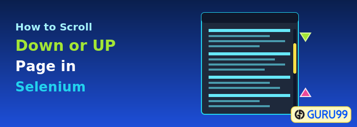 Scroll Down or Up Page in Selenium WebDriver