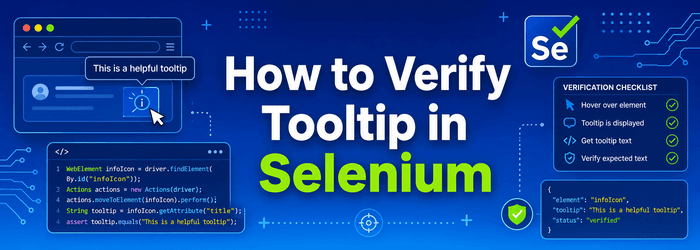 Verify Tooltip in Selenium WebDriver
