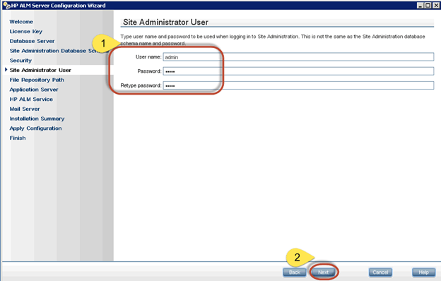HP ALM Server Configuration