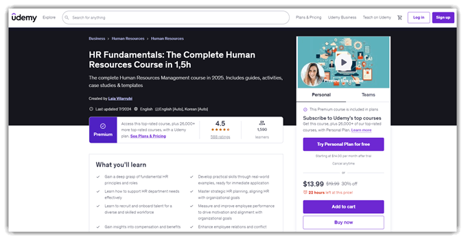 HR Fundamentals: The Complete Human Resources Course