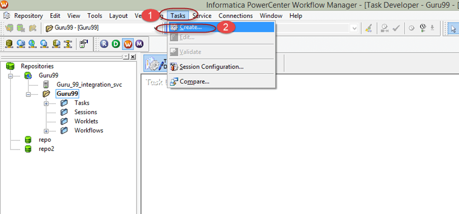 Workflow in Informatica: Create, Task, Parameter, Reusable, Manager