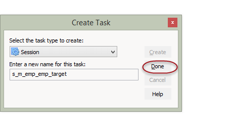 Create a Session Task