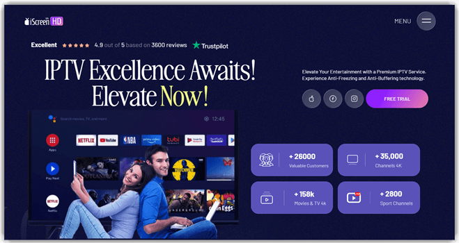 iScreenHD IPTV