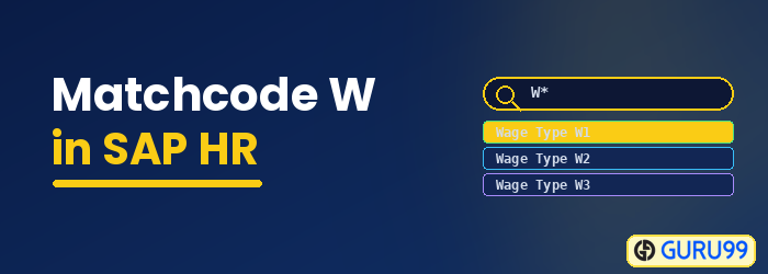 Matchcode W in SAP HR